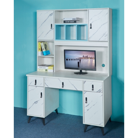 勝芳電腦桌批發 書桌書架組合 一體桌 現代簡約家用學生電腦臺式桌 臥室書柜 寫字桌子 寫字桌 寫字臺 辦公桌 典侖家具批發