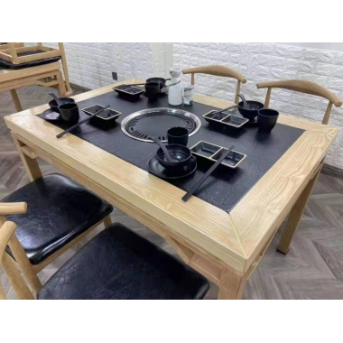 勝芳快餐桌椅批發 燒烤桌 烤肉桌鋼木餐桌 鋼木餐桌椅 食堂餐桌 飯店餐桌 小吃店餐桌  鋼木家具 酒店家具桌椅 餐廚家具 美宇軒家具