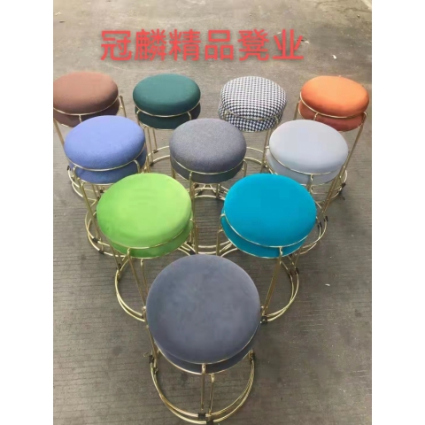 勝芳鐵腿凳子批發 三腿凳子 四腿凳子 鐵質凳子 鋼筋凳 套凳 圓凳 地毯凳  鈦金凳 冠麟家具