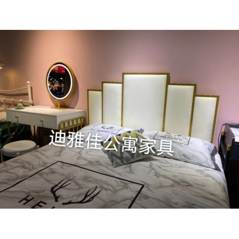 勝芳鐵床批發 歐式鐵藝床 復古旅館鐵架床 雙人床 酒店公寓床 臥室鐵架床 公主床 金屬床 迪雅佳家具