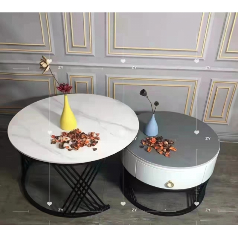 勝芳茶幾批發 不銹鋼 鐵藝 巖板 板式  茶幾 簡約現代北歐 茶桌 家用 小戶型 客廳 方形桌子 高低組合 創意小茶臺  鑫尚億家具