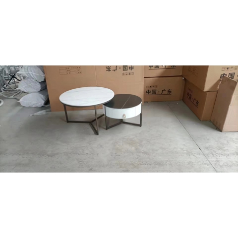 勝芳茶幾批發 不銹鋼 鐵藝 巖板 板式  茶幾 簡約現代北歐 茶桌 家用 小戶型 客廳 方形桌子 高低組合 創意小茶臺  鑫尚億家具