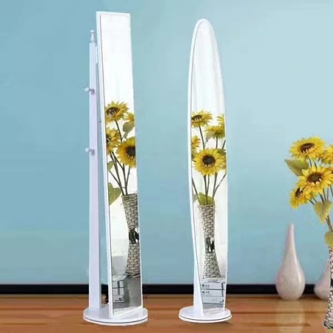 勝芳家具批發 鋁合金穿衣鏡 全身鏡 試衣鏡 落地鏡 服裝店鏡子 臥室長鏡子 全身鏡 簡約 立體 移動 卓然家具