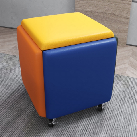 勝芳凳子批發 魔方凳 網紅凳 多功能可折疊 組合凳子 現代客廳家具 收納凳 輪滑換鞋凳 創意五合一 中正陽家具