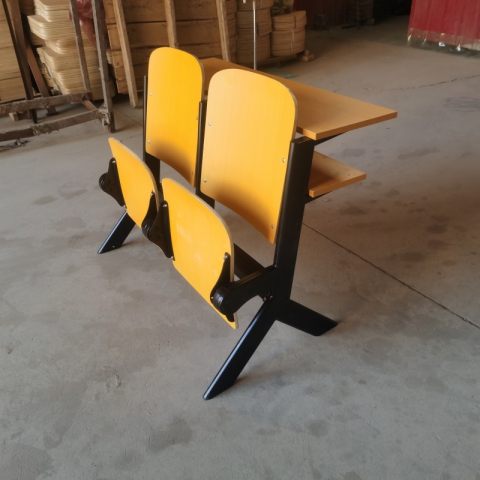 【嘉琪家具】定制活動地腳聯排椅●不需打眼的硬板座椅●雙層桌面階梯教室排椅 聯排椅 階梯教室桌椅  學生排椅 課桌椅   禮堂椅  聯排椅