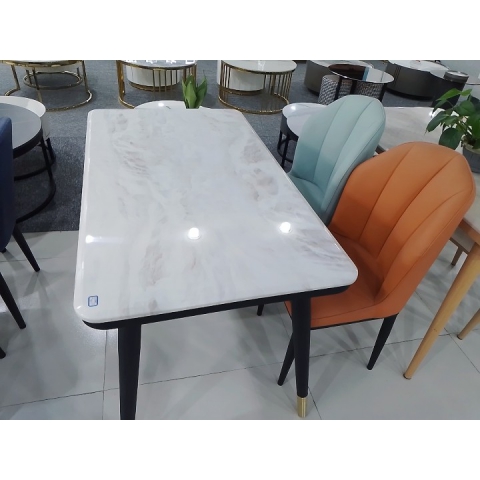 勝芳餐桌批發(fā) 理石餐臺(tái) 歐式餐桌椅 巖板餐臺(tái) 簡(jiǎn)約餐桌椅 小戶(hù)型理石餐桌  餐廳家具  百思德家具