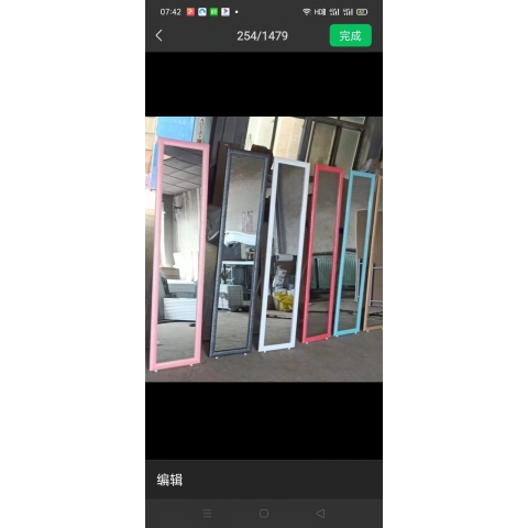 勝芳家具批發 鋁合金穿衣鏡 全身鏡 試衣鏡 落地鏡 服裝店鏡子 臥室長鏡子 全身鏡 簡約 立體 移動 卓然家具