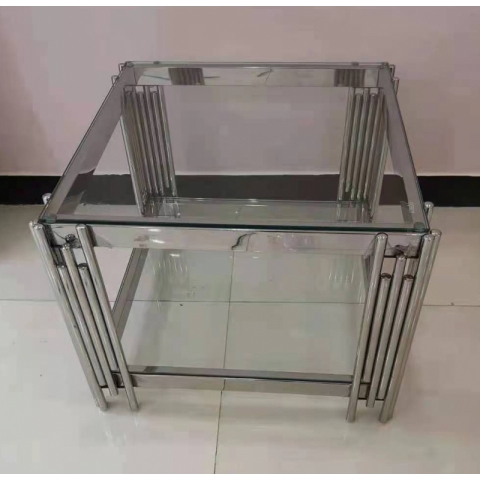 勝芳茶幾批發 不銹鋼茶幾 小茶幾 玻璃茶幾 咖啡桌 咖啡臺 飲品店桌 客廳家具  鑫富成家具