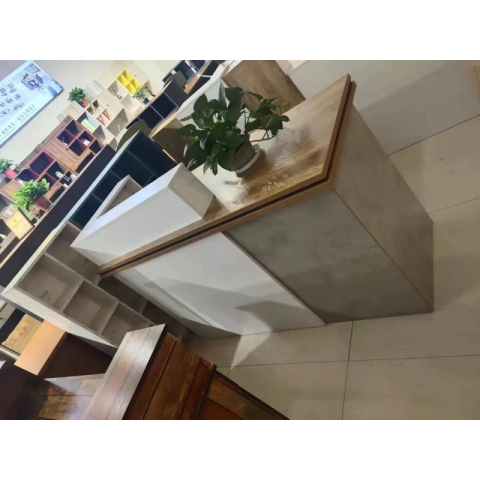 勝芳收銀臺批發 吧臺 前臺接待桌 收銀臺 收款臺 支持定制收銀臺 服裝店收銀臺 飯店收銀臺 柜臺 接待柜臺 板式收銀柜臺 接待臺 商業家具 王偉家具批發