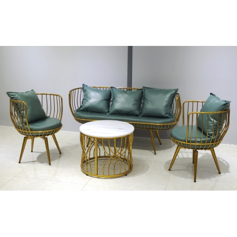 勝芳輕奢現代鐵藝沙發  小戶型網紅沙發 工作室接待組合沙發 現代簡約沙發 服裝店 辦公室 會客沙發  正尚家具批發