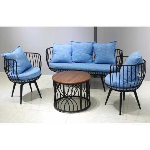 勝芳輕奢現代鐵藝沙發  小戶型網紅沙發 工作室接待組合沙發 現代簡約沙發 服裝店 辦公室 會客沙發  正尚家具批發