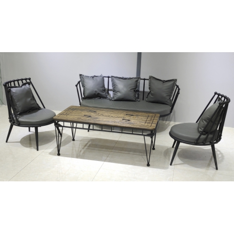 勝芳輕奢現代鐵藝沙發  小戶型網紅沙發 工作室接待組合沙發 現代簡約沙發 服裝店 辦公室 會客沙發  正尚家具批發