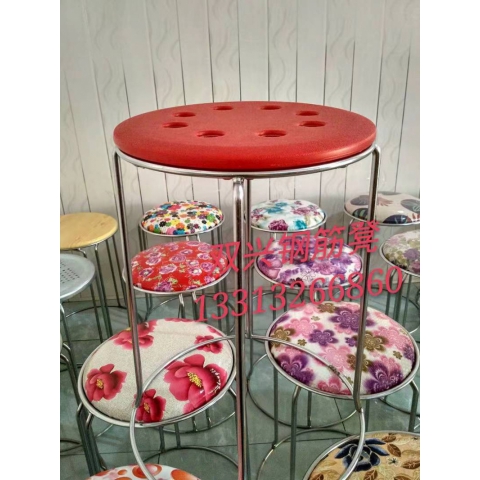 勝芳鐵腿凳子批發   鋼筋凳，套凳，方凳  北歐凳 軟包凳 鐵腿凳子 餐桌凳 套凳 凳子家用餐桌凳 鐵藝 簡約輕奢鋼 筋凳 可摞疊凳 網紅凳 加厚圓凳雙興家具