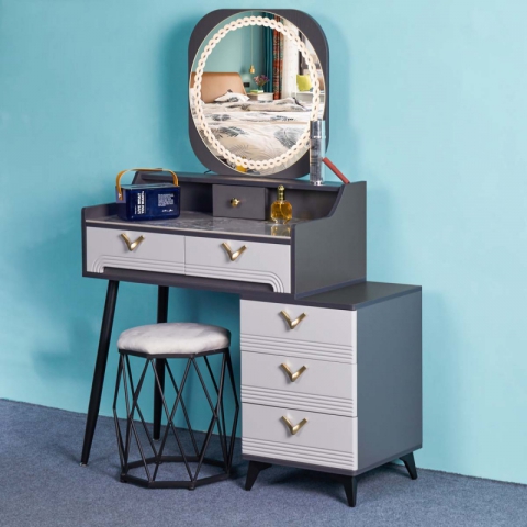 勝芳梳妝臺批發 現代簡約型 網紅小型化妝桌 輕奢 梳妝臺 梳妝桌 化妝柜 梳妝臺 化妝臺 化妝桌 典侖家具