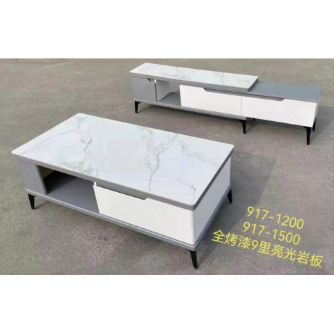 勝芳茶幾電視柜批發 巖板茶幾 巖板電視柜 輕奢簡約現代時尚客廳家具 小戶型客廳家用 茶幾電視柜 冠榮家具