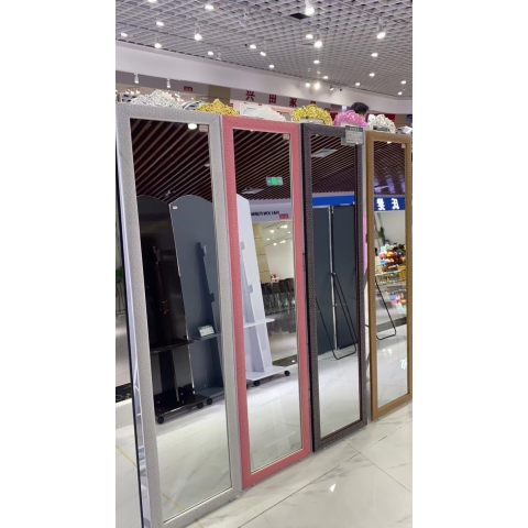 勝芳家具批發 鋁合金穿衣鏡 全身鏡 試衣鏡 落地鏡 服裝店鏡子 臥室長鏡子 全身鏡 簡約 立體 移動 驕陽家具