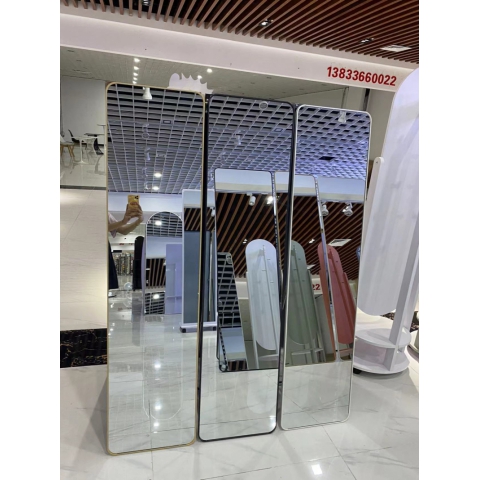 勝芳家具批發 鋁合金穿衣鏡 全身鏡 試衣鏡 落地鏡 服裝店鏡子 臥室長鏡子 全身鏡 簡約 立體 移動 驕陽家具
