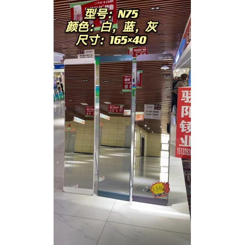 勝芳家具批發 鋁合金穿衣鏡 全身鏡 試衣鏡 落地鏡 服裝店鏡子 臥室長鏡子 全身鏡 簡約 立體 移動 驕陽家具