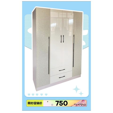 勝芳家具批發 衣柜 木質衣柜 兩開門衣柜 板式衣柜批發 兩開門衣柜 現代簡約衣柜 臥室家具 田豐家具