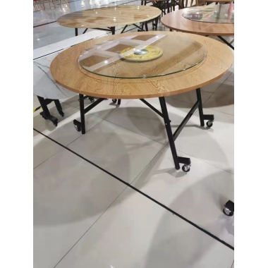 勝芳折疊桌批發 輕奢折疊桌 木紋地攤桌 簡易折疊餐桌 圓形簡易折疊餐桌 餐桌 酒店大圓桌 飯店折疊桌 小戶型家用折疊飯桌 金寶家具