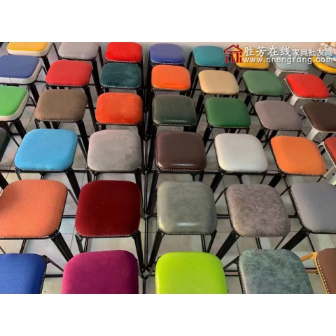 勝芳凳子批發   鋼筋凳，套凳，方凳  北歐凳 軟包凳 鐵腿凳子 餐桌凳 套凳 凳子家用餐桌凳 鐵藝 簡約輕奢鋼 筋凳 可摞疊凳 網紅凳 加厚圓凳雙興家具