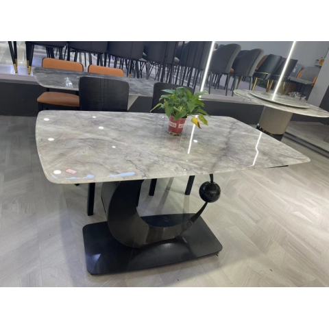 勝芳餐桌批發 超晶石桌面 餐桌 家用餐桌 實木框架餐桌 理石餐桌 巖板餐桌 實木餐桌 實木餐椅 微晶石餐桌 輕奢餐桌豐利達家具