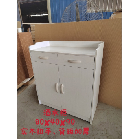 勝芳酒水柜批發 實木餐邊柜 簡易茶水櫥柜 酒水柜 帶抽屜儲物碗柜 勝發家具