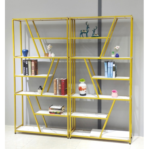 勝芳北歐鐵藝置物架 鳥籠置物架 客廳陽臺落地多層花架 服裝店包包架 金色展示架  正尚家具批發