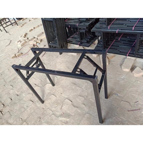 勝芳桌架批發 折疊桌架子 長桌雙層桌架 鐵架 桌子腿 單層桌腿 簡易餐桌架子 對折架 會議桌架 鑫潮家具