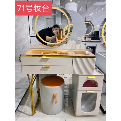 勝芳梳妝臺(tái)批發(fā) 現(xiàn)代簡約型 網(wǎng)紅小型化妝桌 輕奢 梳妝臺(tái) 梳妝桌 化妝柜 梳妝臺(tái) 化妝臺(tái) 化妝桌 廣興家具