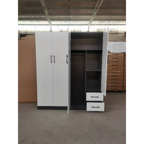 勝芳實木衣柜批發 家用臥室簡約現代小戶型柜子 出租房衣柜 儲物柜 兒童衣柜 出租房簡易掛衣櫥 廣興家具