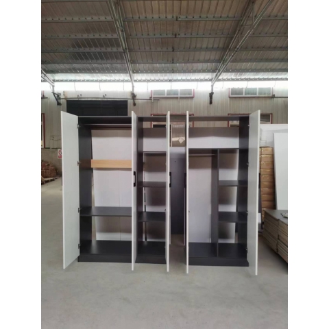 勝芳實木衣柜批發 家用臥室簡約現代小戶型柜子 出租房衣柜 儲物柜 兒童衣柜 出租房簡易掛衣櫥 廣興家具