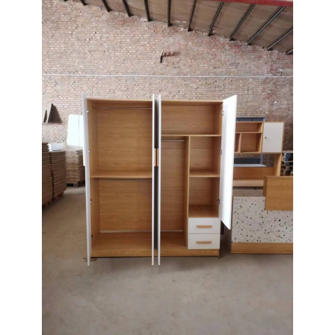 勝芳實木衣柜批發 家用臥室簡約現代小戶型柜子 出租房衣柜 儲物柜 兒童衣柜 出租房簡易掛衣櫥 廣興家具