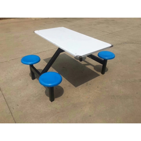 勝芳連體餐桌批發 不銹鋼餐桌椅 四連體 餐桌椅 食堂連體桌 快餐桌椅 學生餐桌椅 肯德基餐桌 志強家具