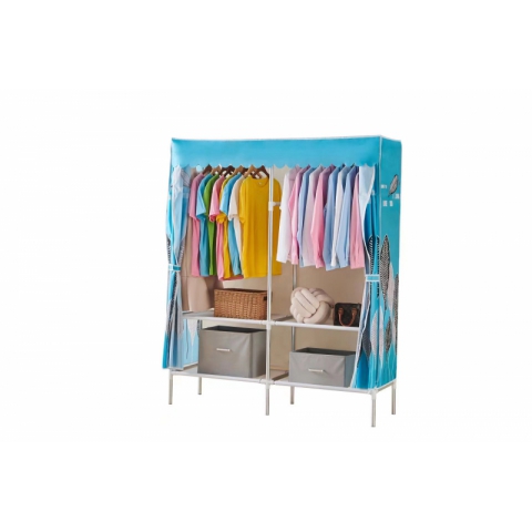 勝芳布衣柜批發 合金接頭  布衣柜 布衣櫥 折疊衣柜 加厚環保無膠布衣柜 加固衣柜 防塵衣柜 簡易衣柜 便攜衣柜  京華家具