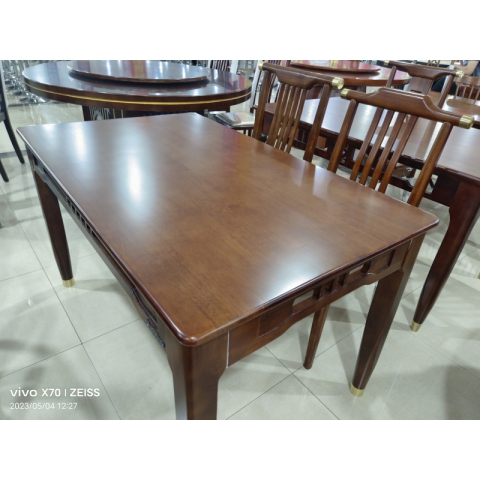 勝芳餐桌批發實木餐桌客廳家用工作休閑區茶桌 勝芳原生態橡木家具批發實木木餐桌椅 主題酒店桌椅 實木餐桌餐椅批發 桌面 戶外實木餐桌 泓涵家具