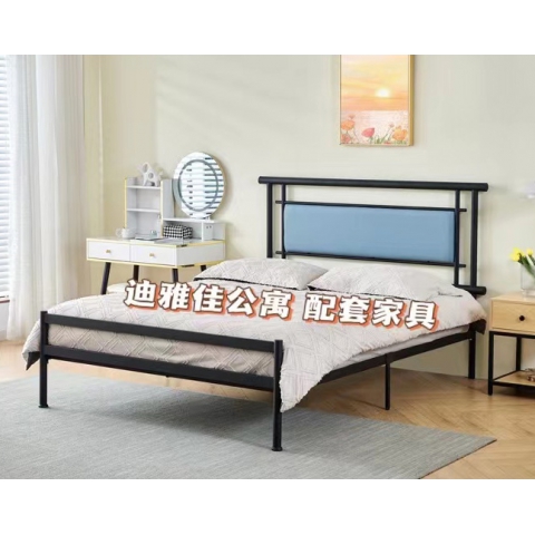 勝芳鐵床批發(fā) 歐式鐵藝床 復(fù)古旅館鐵架床 雙人床 酒店公寓床 臥室鐵架床 公主床 金屬床 迪雅佳公寓套房家具