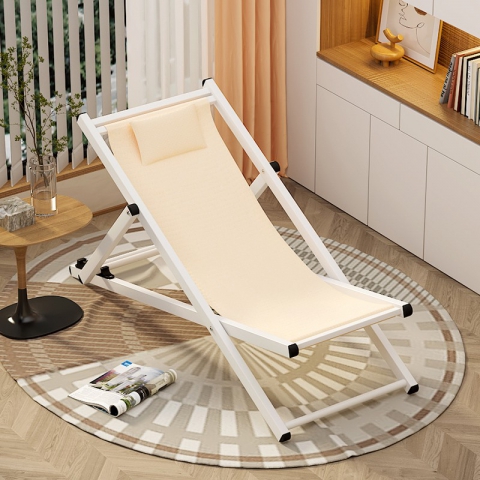 沙灘椅戶外躺椅折疊椅加厚帆布椅午休椅便攜椅陪護椅逍遙椅恒泰家具