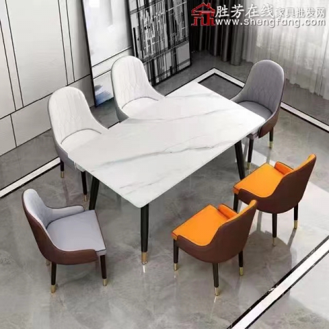 勝芳餐桌批發 理石餐桌 長條桌 抽拉臺 歐式餐桌 歐式餐臺 簡約餐桌 小戶型巖板餐桌 理石餐桌椅組合 巖板餐臺 歐式家具 東順家具