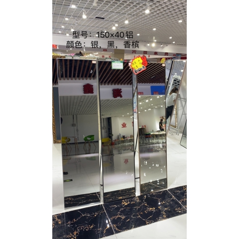 勝芳家具批發 鋁合金穿衣鏡 全身鏡 試衣鏡 落地鏡 服裝店鏡子 臥室長鏡子 全身鏡 簡約 立體 移動 驕陽家具