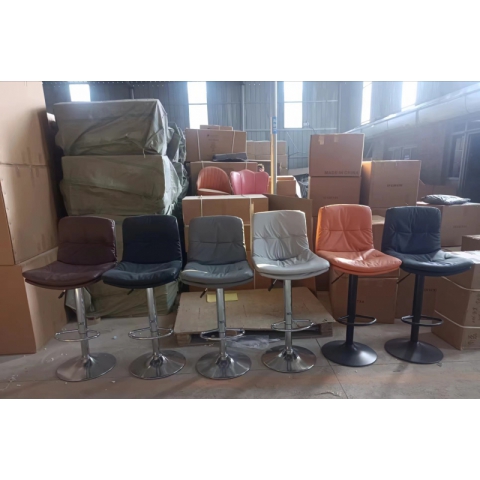 勝芳吧椅批發 酒吧臺椅子 復古美式吧椅 高腳椅凳 KTV前臺椅 高腳椅 吧臺凳 理發椅 靠背酒吧椅 升降椅 金奧福家具