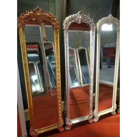 勝芳家具批發 鋁合金穿衣鏡 全身鏡 試衣鏡 落地鏡 服裝店鏡子 臥室長鏡子 全身鏡 簡約 立體 移動 佰達家具