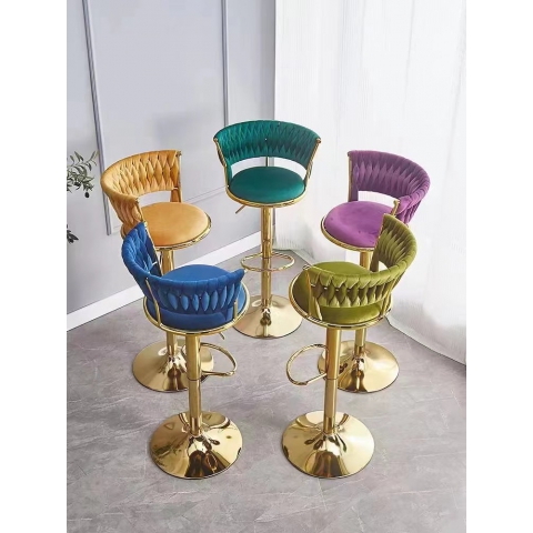 勝芳吧椅批發 酒吧臺椅子 復古美式吧椅 高腳椅凳 KTV前臺椅 高腳椅 吧臺凳 理發椅 靠背酒吧椅 升降椅 金奧福家具