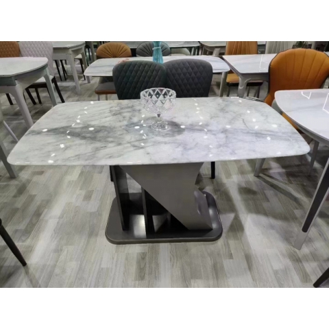 勝芳餐桌批發 理石餐桌 長條桌 抽拉臺 歐式餐桌 歐式餐臺 簡約餐桌 小戶型巖板餐桌 理石餐桌椅組合 巖板餐臺 歐式家具 京典家具