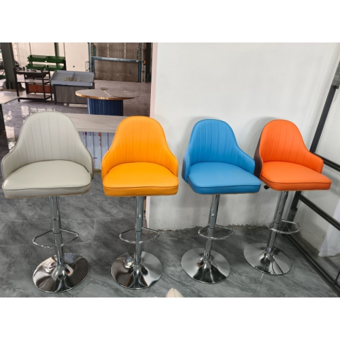 勝芳吧椅批發 酒吧臺椅子 復古美式吧椅 高腳椅凳 KTV前臺椅 高腳椅 吧臺凳 理發椅 靠背酒吧椅 升降椅 金奧福家具