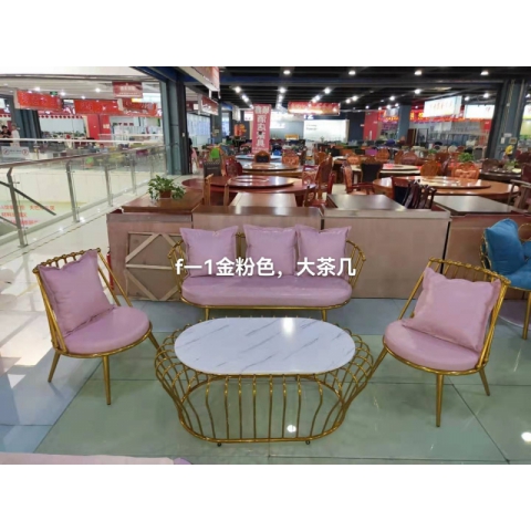 勝芳輕奢現代鐵藝沙發  小戶型網紅沙發 工作室接待組合沙發 現代簡約沙發 服裝店 辦公室 會客沙發  正尚家具批發