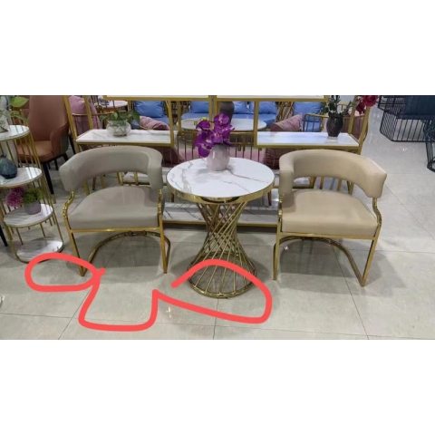 勝芳休閑輕奢桌椅批發，咖啡桌椅，網紅桌椅，洽談，接待桌椅，鈦金桌椅，北歐鈦金桌椅，正尚家具