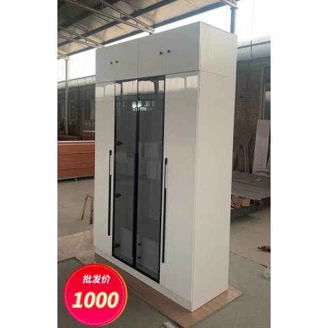 勝芳家具批發廠家直銷加厚用料促銷衣柜家用臥室兒童實木對開門組裝衣櫥出租屋用經濟型小戶型收納柜田豐家具