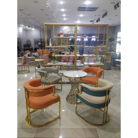 勝芳輕奢現代鐵藝沙發  小戶型網紅沙發 工作室接待組合沙發 現代簡約沙發 服裝店 辦公室 會客沙發  正尚家具批發