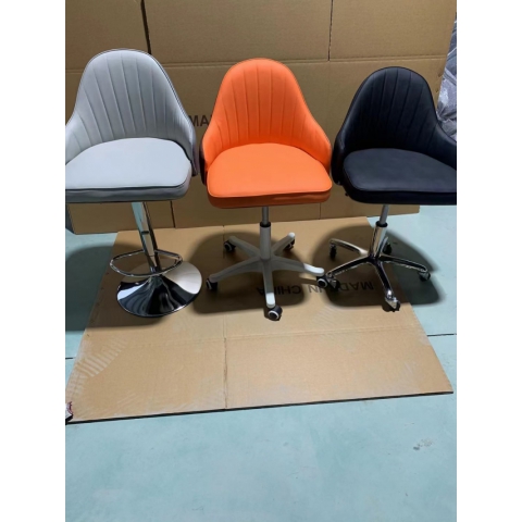 勝芳吧椅批發 酒吧臺椅子 復古美式吧椅 高腳椅凳 KTV前臺椅 高腳椅 吧臺凳 理發椅 靠背酒吧椅 升降椅 金奧福家具